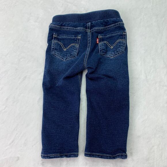 Levi's Baby 12M Boys Skinny Stretch Elastic Waist Soft Cotton Jeans - Picture 2 of 5